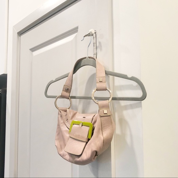 Ted Baker Handbags - Ted Baker Neon Buckle Leather Shoulder Purse